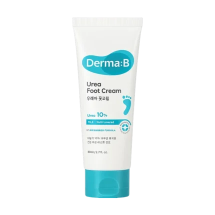 Крем для ніг Derma:B Urea 9.8 Foot Cream 80 мл для пом'якшення п'ят.
