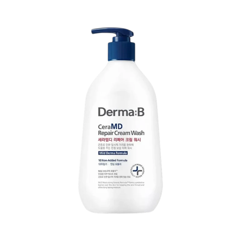 Крем-гель для душу для сухої шкіри Derma:B CeraMD Cream Wash 400 ml