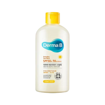 Крем сонцезахисний для обличчя та тіла Derma:B Everyday Sun Block SPF 50+ PA++++ 200 ml