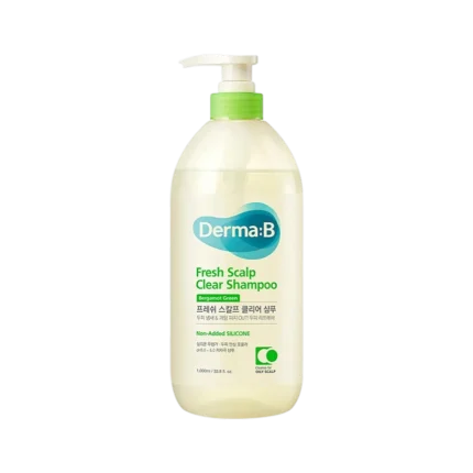 Шампунь очищуючий з бергамотом Derma:B Fresh Scalp Clear Shampoo Bergamot Green 1000ml